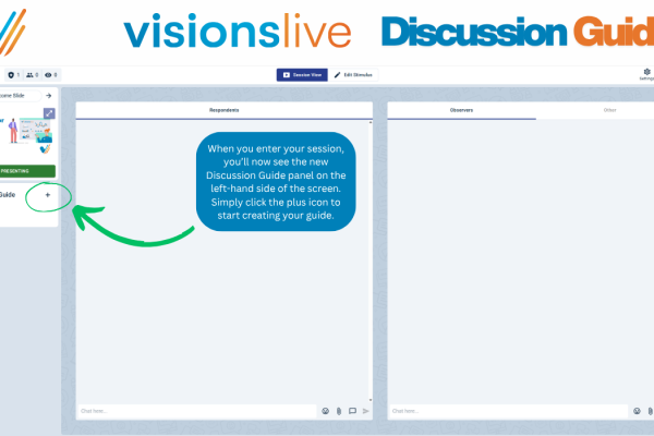 Discussion Guide Screenshots